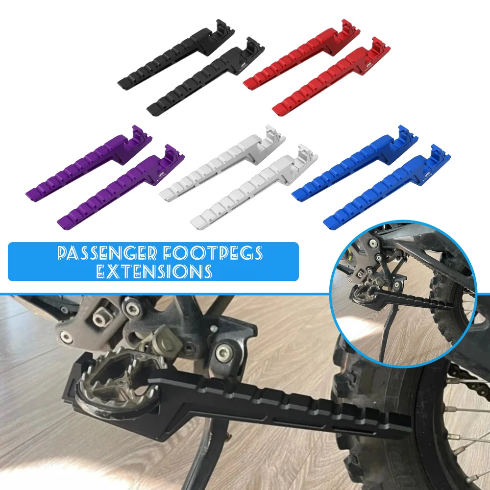 

For Surron Passenger Foot Peg Extensions Extended Footpegs Motocross Bike Dirt Bike Off-Road Accessories For Segway X160 X260