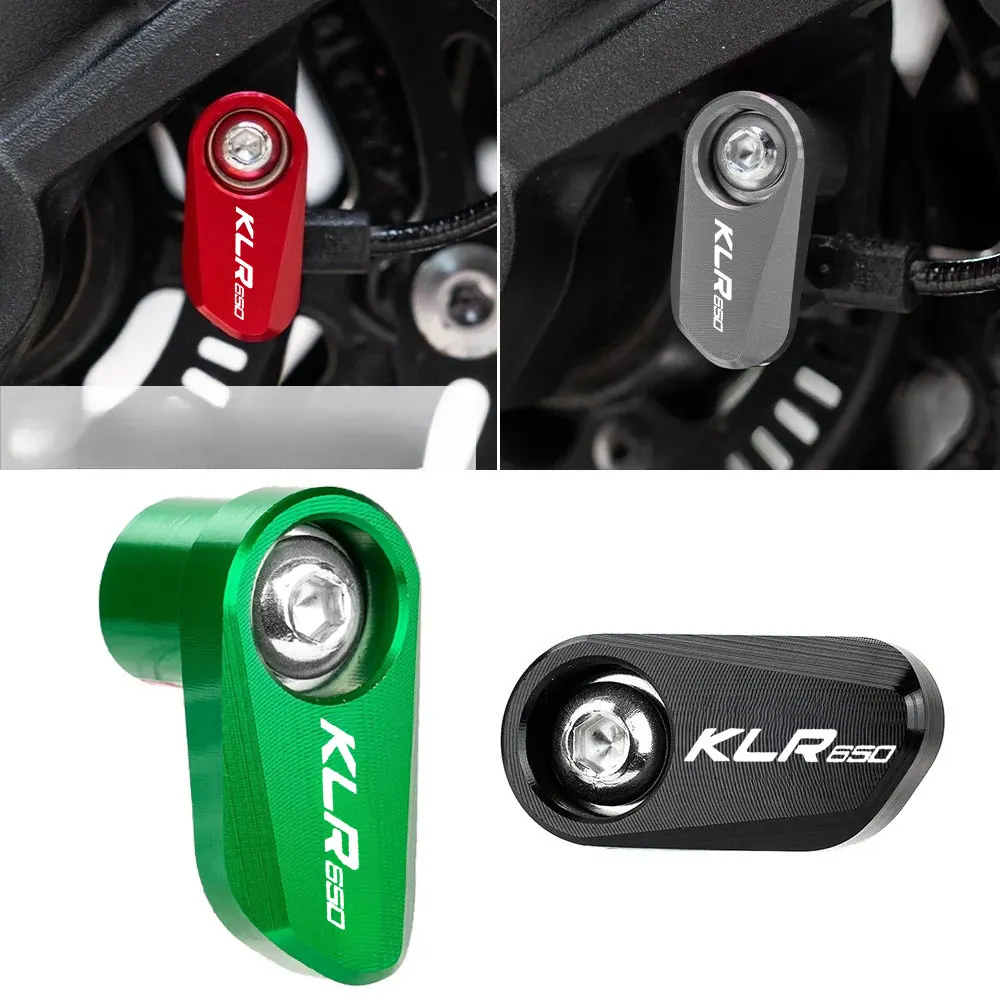 Fit For Kawasaki KLR650 KLR 650 KLR250 250 Motorcycle CNC Front Rear wheel ABS Sensor Guard Protection Cover Accessorie