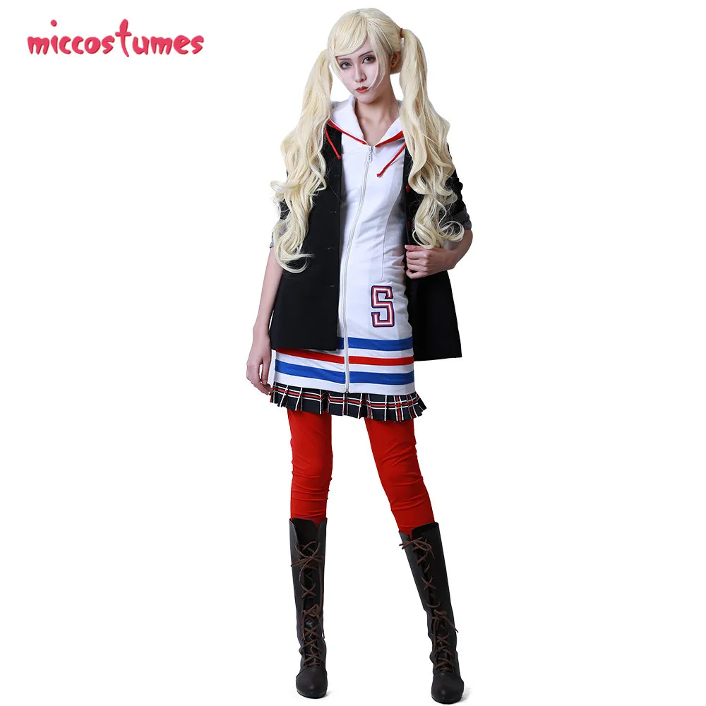 Miccostumes Women's Ann Costume Student Cosplay Academy School Winter Uniform Fullset with Hoodie and Jacket and Skirt