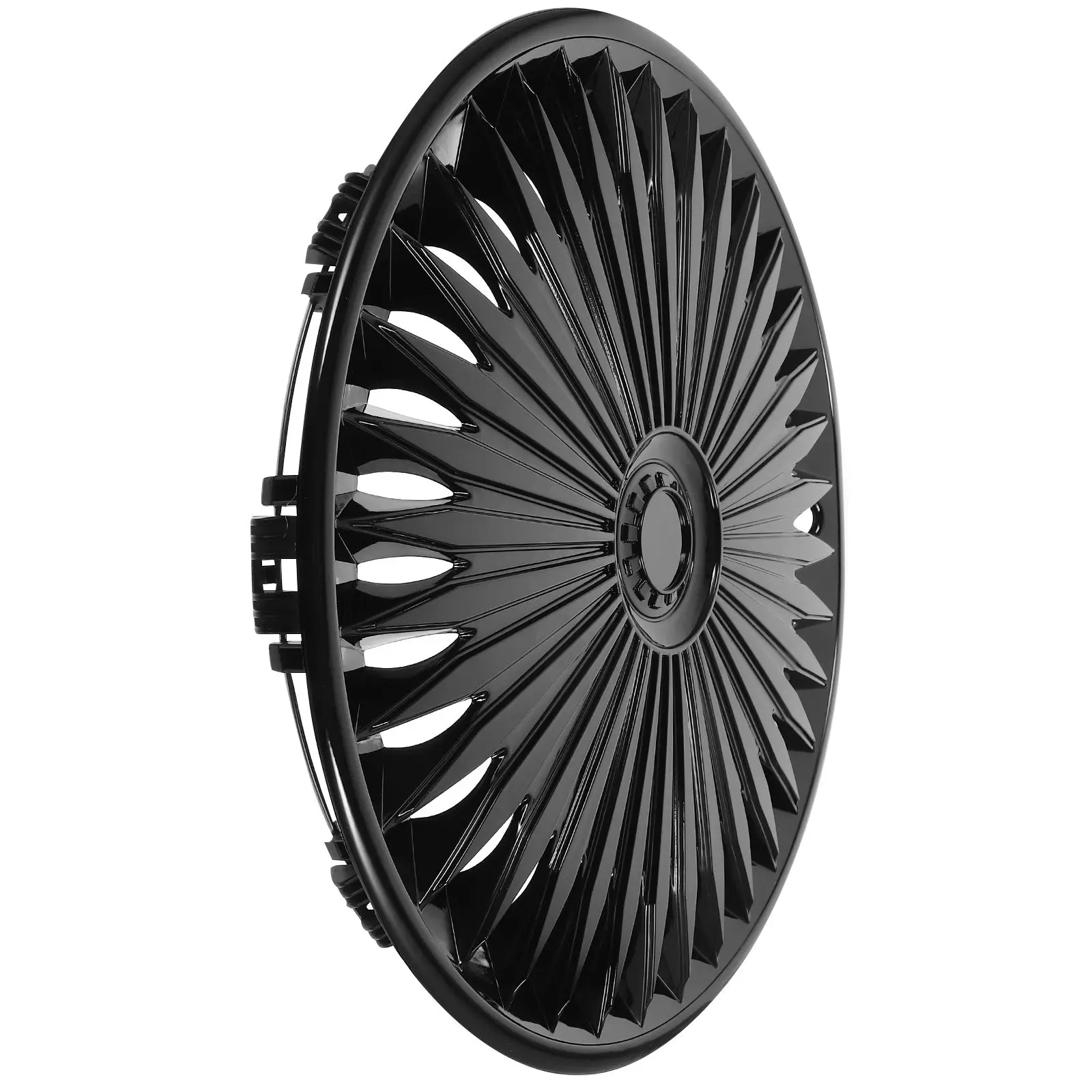 

15 Inch Black Car Wheel Hub Covers Decorative Caps Universal Refit Auto Tire Accessories Durable Simple Installation Vehicle