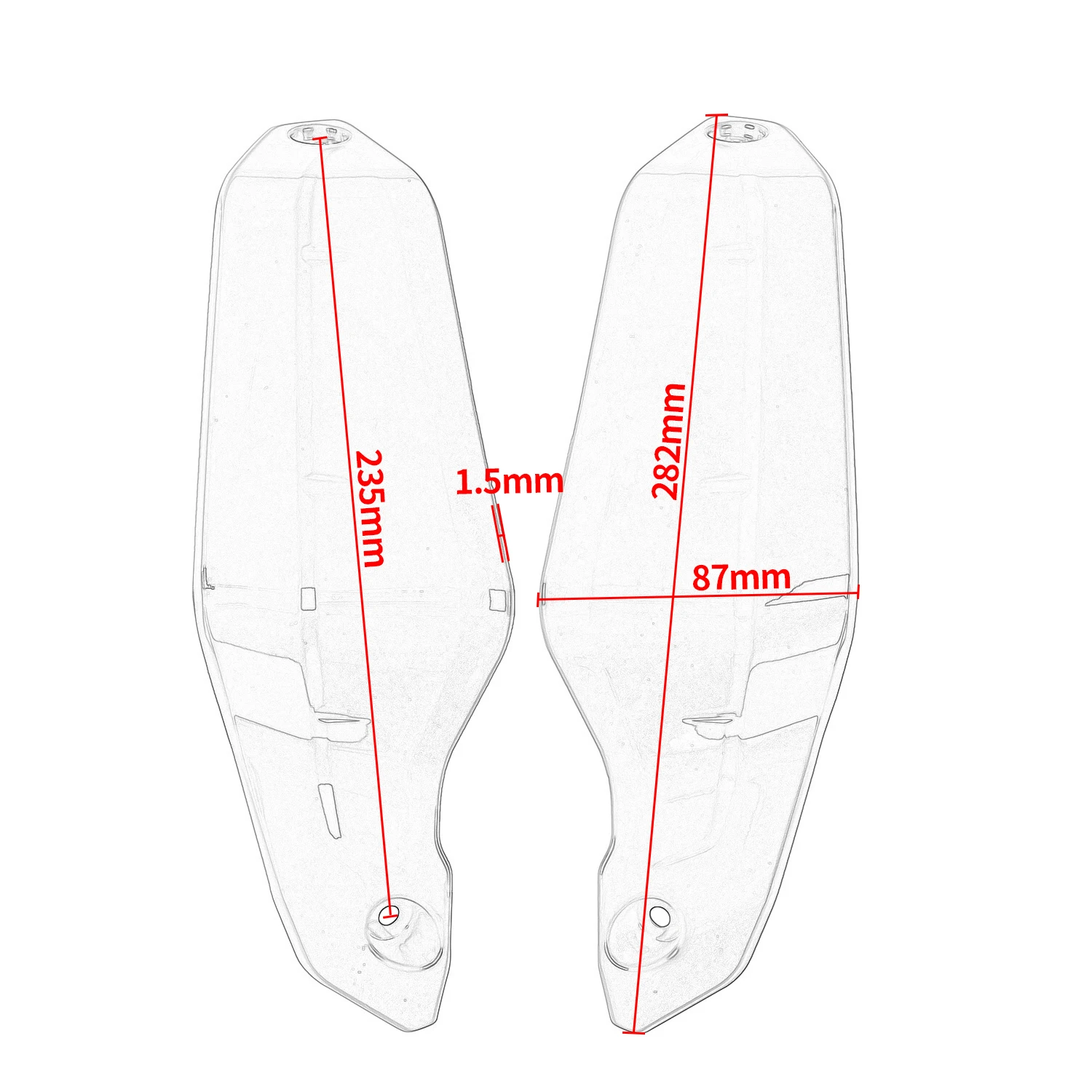 Handguard Hand Guard Screen Shield Cover For Honda Africa Twin Adventure Sports 2020 2021 2022 2023 2024 X-ADV 750 2021