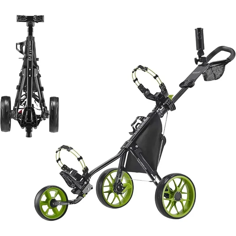 

Caddytek CaddyLite 11.5 V3 3 Wheel Golf Push Cart - SuperLite Deluxe, Lightweight, Easy To Fold Caddy Cart Pushcart