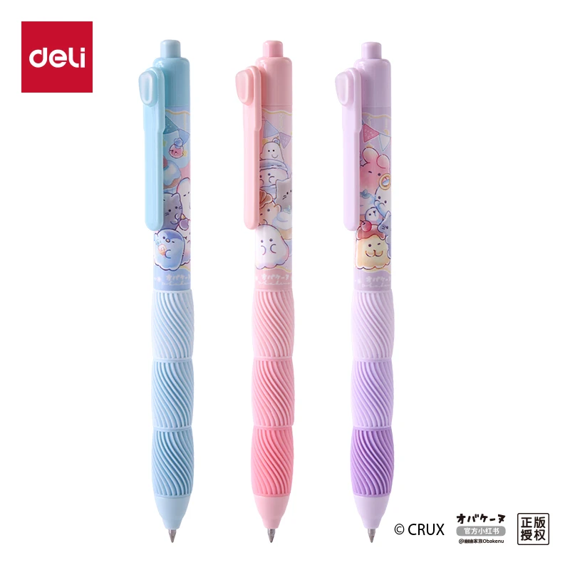 ديلي 3/6 قطعة 0.5 مللي متر الحبر الأسود كريستال الأزرق الحبر الساخن قابل للمسح Kawaii هلام القلم القرطاسية اللوازم المكتبية اللوازم المدرسية لطيف هلام القلم