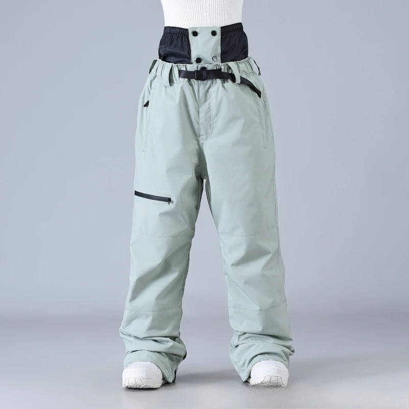 2025 Skiing Snowboarding Women Men Pants Unisex Waterproof Windproof Warm Snow Thermal Hiking Winter Sports Outdoor Activities