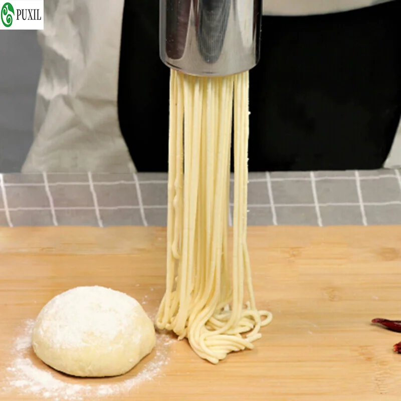7-speed stainless steel pasta maker, hand-cranked pasta extruder, Italian pasta extruder, manual dough cutting mold