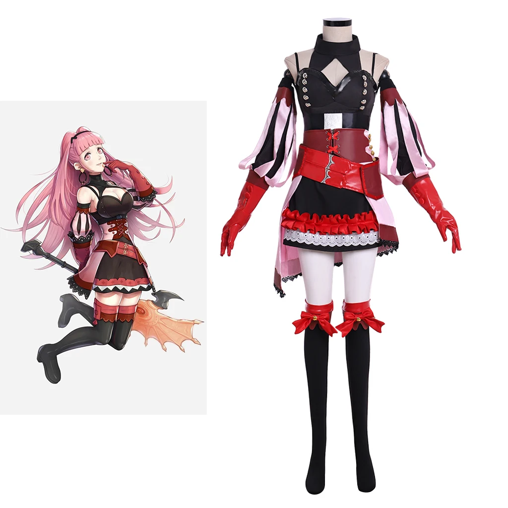 

Hilda Timeskip Cosplay Game Three Houses 5 Years Costume Women Fantasia Combat Suit Halloween Carnival Party Disguise Gown