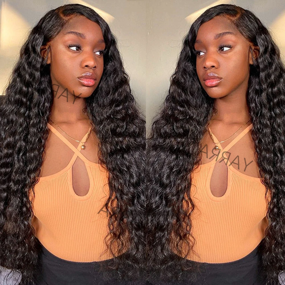 موجة المياه غلويليس شعر مستعار شعر الإنسان مجعد 9x6 قبل قطع شعر مستعار 180% موجة عميقة الدانتيل الجبهة الباروكات ارتداء الذهاب 7x5 HD الدانتيل إغلاق شعر مستعار للبيع