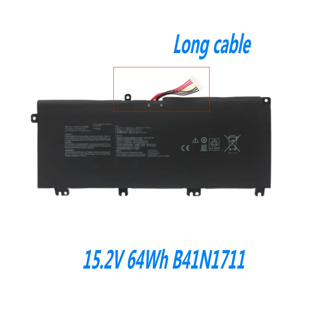 B41N1711 Laptop Battery For Asus ROG Strix GL703VD/VM GL503VD GL503VM FX503V FX705DT FX705DD FX705DU FX705DY ZX63V FX63V FZ63V