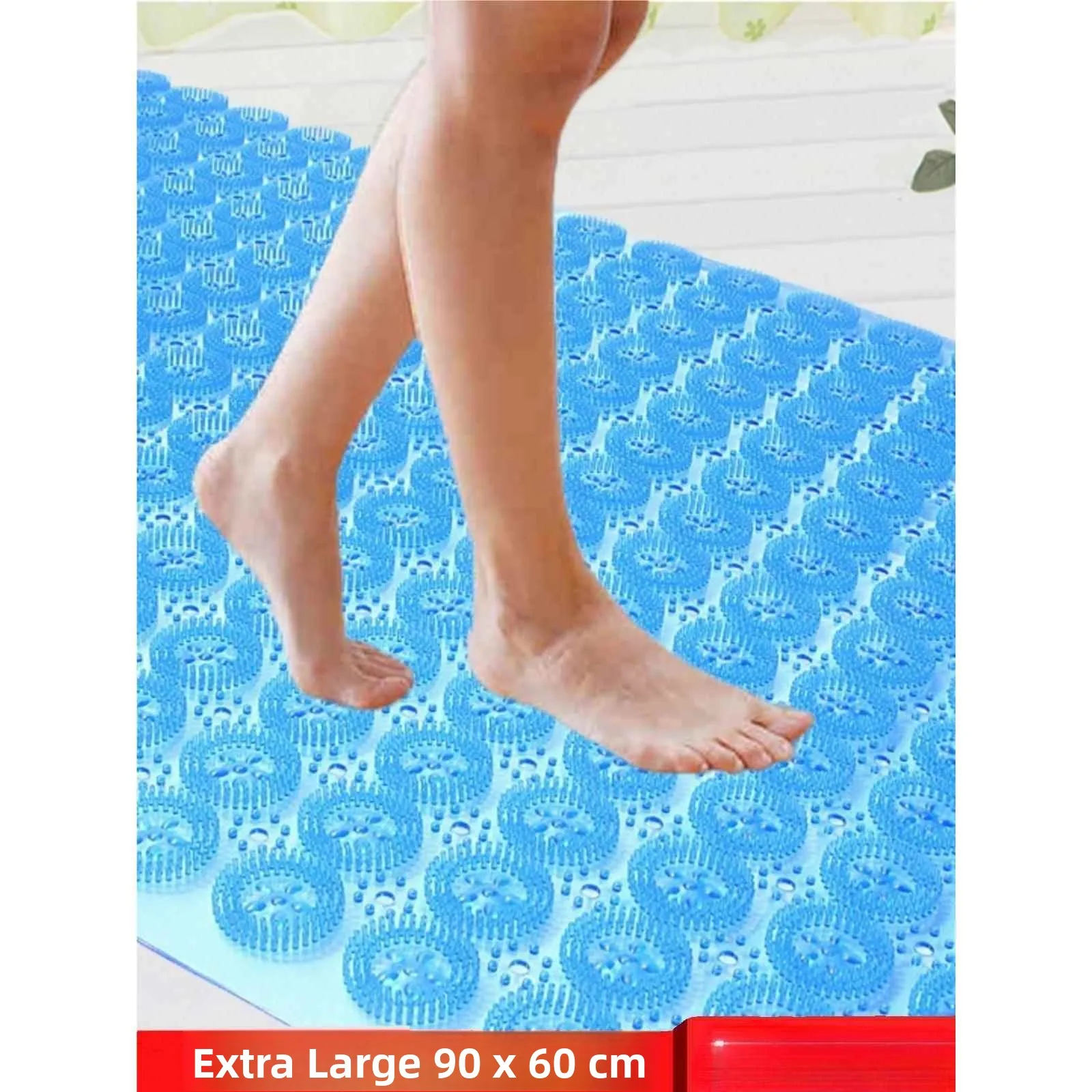 

Противоскользящий силиконовый массажный коврик для ванной, подушечка для ног, массажер для спины, для удаления омертвевшей кожи, нескользящий напольный коврик-подушка