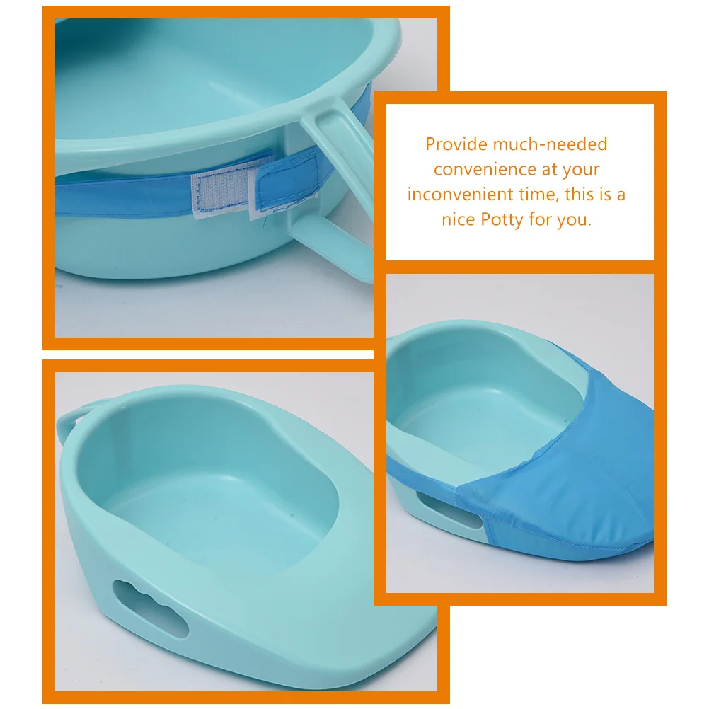 

1 set Bedpan For Home Durable Plastic Adult Tray Contoured Design Easy Clean Reusable Potty For Elderly Patient Women Emergency