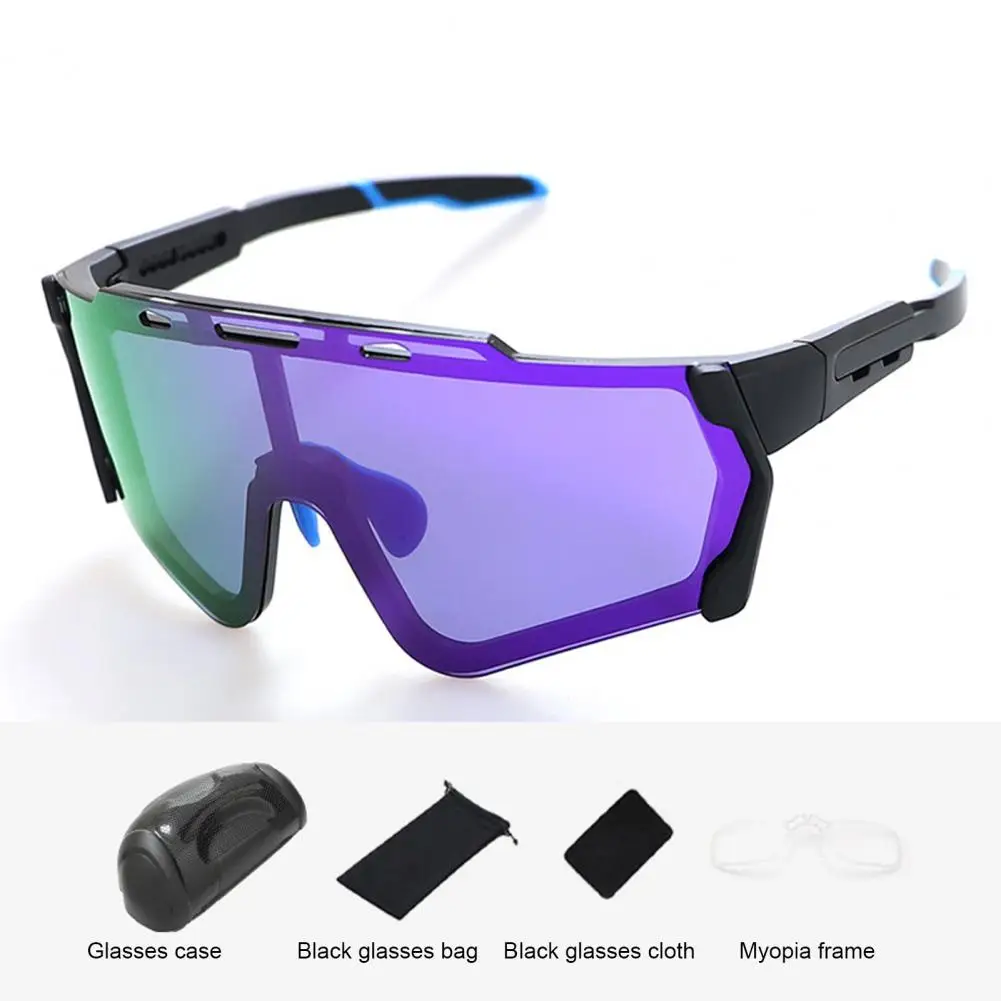 

Cycling Sunglasses Uv-proof Polarized Cycling Glasses with Interchangeable Lenses for Men Women Sports Eyewear for Sun