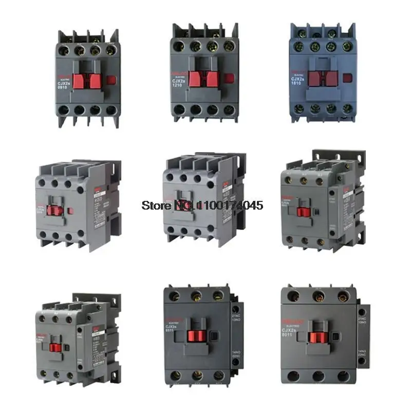 CJX2s-1801 AC Contactor DELIXI 18A 3เสา Din Rail ติดตั้ง CJX2s-1810 CJX2s-1811