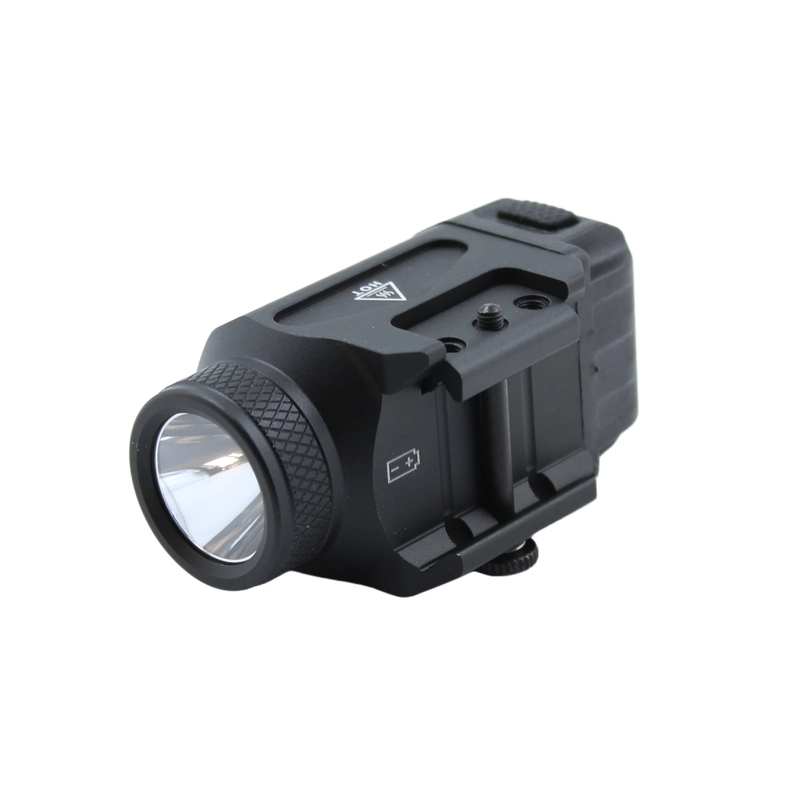 

GL-02 500 Lumen IPX5 LED Tactical Light Aluminum Adjustable Mounted Rails CR123A 3/4 Hours 9mm Caliber Pistol Weaponlight