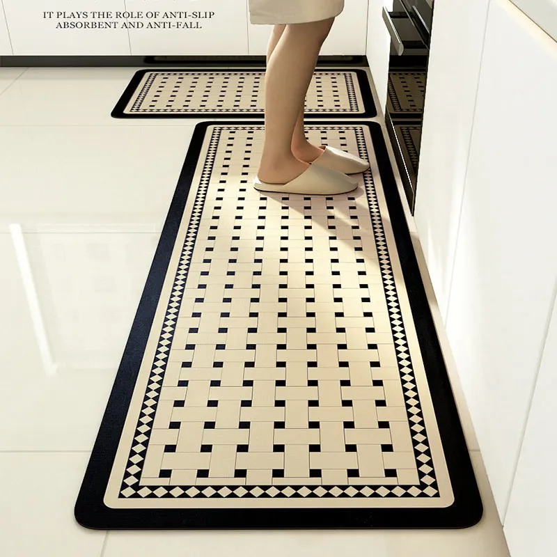 

Rug for Kitchen Absorbent Floor Mat Anti-slip Entrance Doormat Diatom Mud Washable Carpet Toilet Area Rugs Alfombra De Cocina