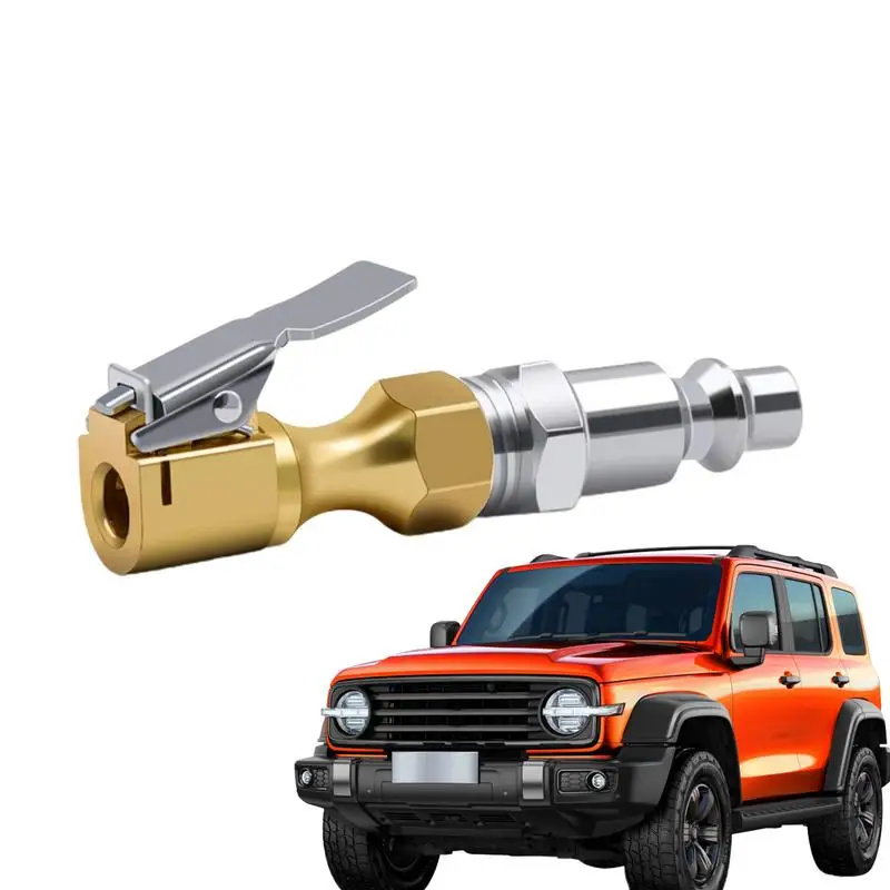 

Portable Tire Inflation Nozzle Car Tire Air Chuck Compressor Tire Inflator With Barb Connector Repair Valve Adapter Clip for car