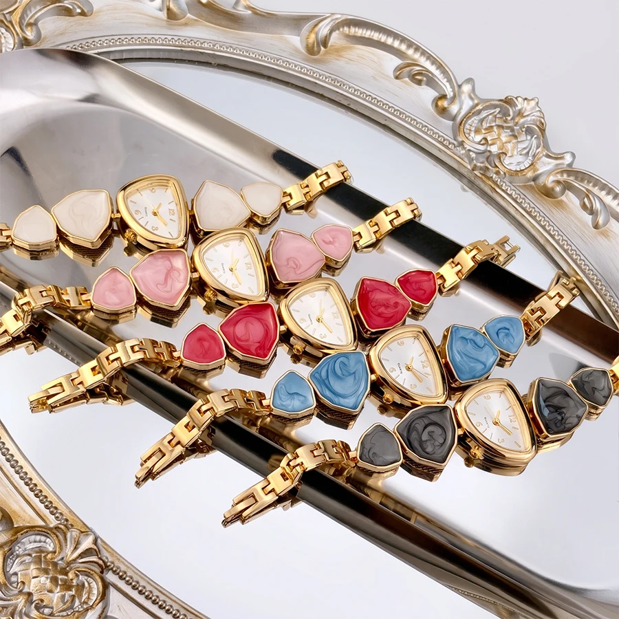 ‌Fashion Watch for Women - Creative Irregular Dial Colorful Strap Watch