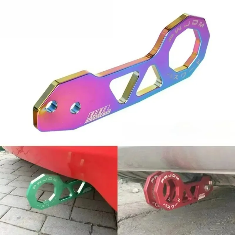 

Universal for JDM Swift Fit GK5 AK-8108 Car Front Trailer Hook Rhombic Towbar Aluminum Alloy Towing Tools Car Accessories