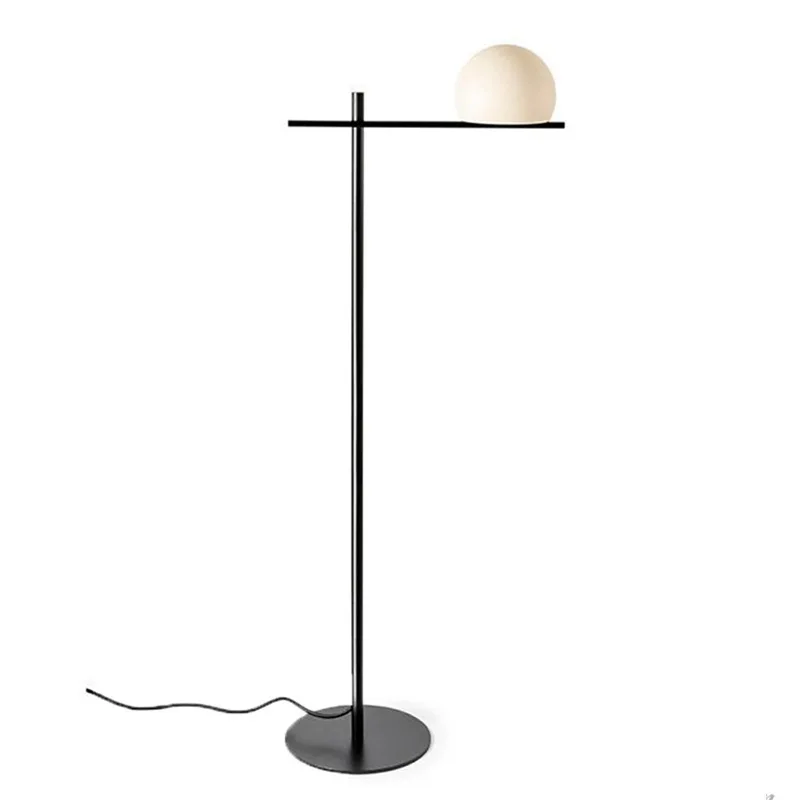 

Nordic round ball floor lamp designer commercial exhibition hall model room art vertical lamp living room sofa