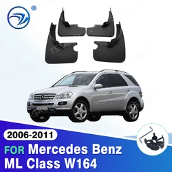 Accessories Set Molded Mud Flaps for Mercedes Benz ML Class W164 2006~2011 2009 2010 Mudguard Splash Guards Fender Mudflaps