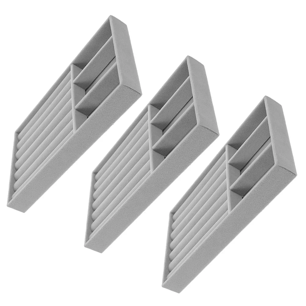 

Набор из 3-х органайзеров для украшений: подставки для колец, серег, браслетов, выдвижные ящики для хранения, штабелируемые витрины для мелочей