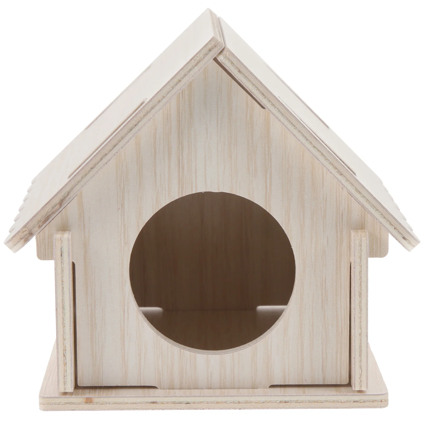 

Wooden Maze Hut House Hamster Hideout Guinea Pig Shelter Natural Safe Pet Toy Accessories Small Animal Habitat