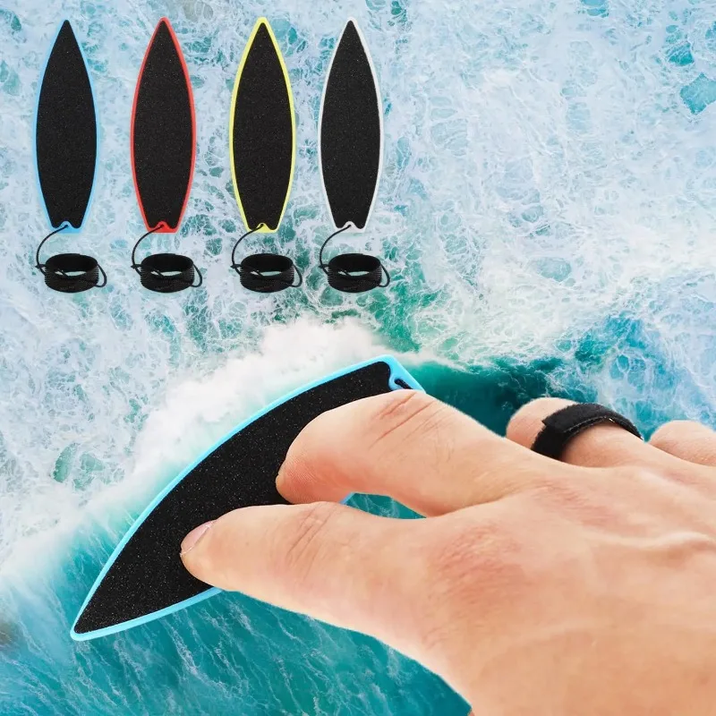 Mini tavola da surf da dito Giocattolo da surf in plastica colorata con punta delle dita per adolescenti e adulti Gioco da spiaggia leggero e divertente Gioco d'acqua all'aperto