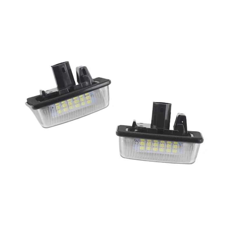 2PCS License Plate Light Rear Number Plate Lamp Upgrade for Toyota Alphard Wish Noah Voxy Estima Caldina Corolla Crown  Previa