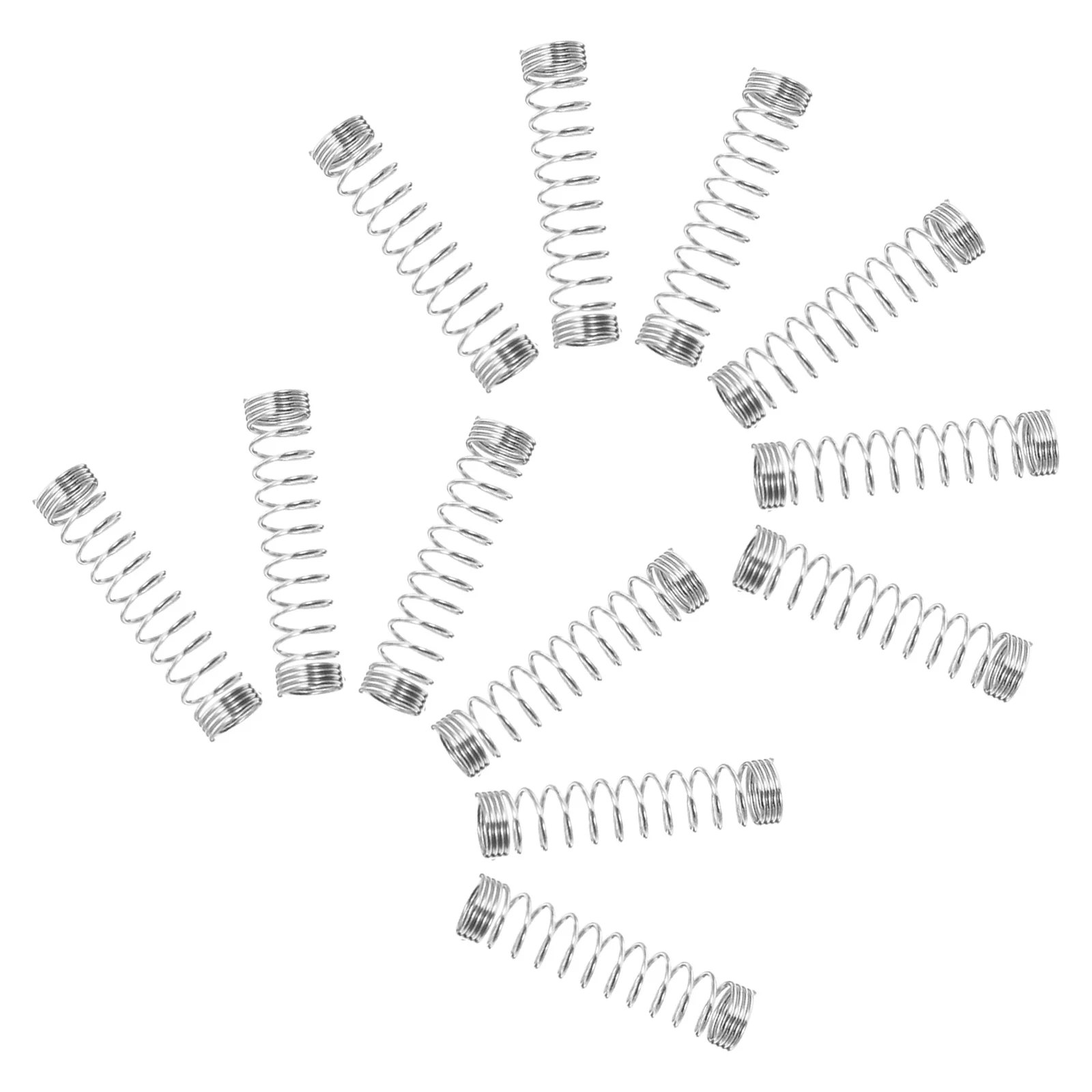 

50Pcs Small Compression Springs Stainless Steel Ballpoint Pen Spring 0.4mm Wire Diameter 18mm Length 4.5mm Od Office School