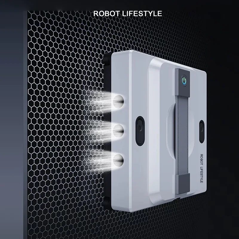 Robot limpiador de ventanas, limpiador robótico para vidrio sin marco, alta succión, 3000Pa, eléctrico, inteligente, automático