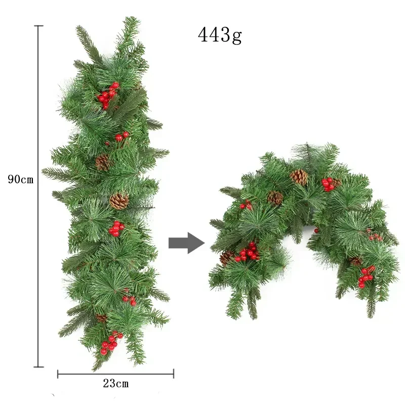 Mailbox Wreath Creative Christmas Wreath Hanging Garland Wedding Garlands & Wreaths Hanging for Front Door Decoration