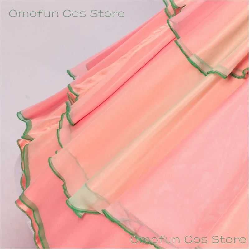 الشريرة 2 Glinda تأثيري الوردي فستان الأميرة فستان طويل يتوهم زي المرأة الساحرة هالوين النساء ملابس الحفلات شعر مستعار فيلم 2025 جديد