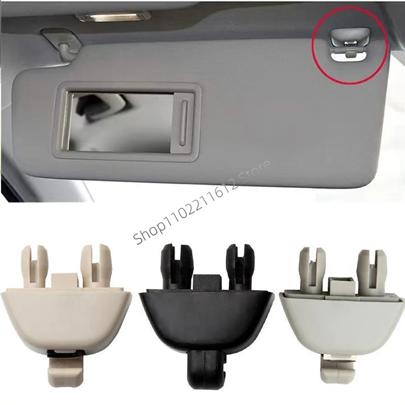 2Pc for Audi A6 C6 VW Passat B7 Polo Skoda CITIGO RAPID 6RD857561Y20 6R0857561Y20 Car Sun Visor Hanger Clip Holder Retainer Hook