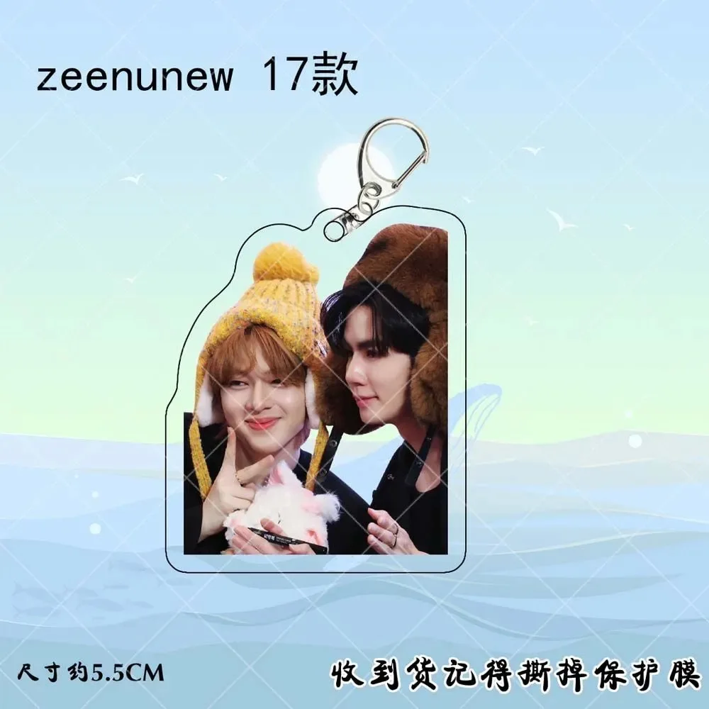 ZeeNuNew Li Haihai Lin Jingyun الاكريليك مزدوجة الجانب المعلقات المعلقة التايلاندية التلفزيون التالي الأمير الدراما ستيلز صور ديكور الحلي #2