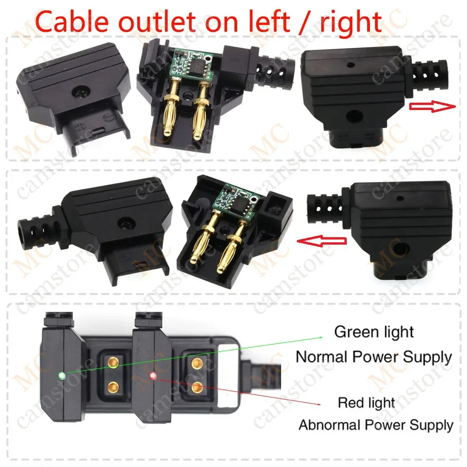 ZBLZGP Connecteur D-Tap mâle Dtap Plug Rewirable DIY Câble d'alimentation pour BMCC BMPCC DSLR Rig V-Mount Anton Camera Battery (10 pcs Dtap mâle ZBLZGP Connecteur D-Tap mâle Dtap Plug Rewirable DIY Câble d'alimentation pour BMCC BMPCC DSLR Rig V-Mount Anton Camera Battery (10 pcs Dtap mâle
