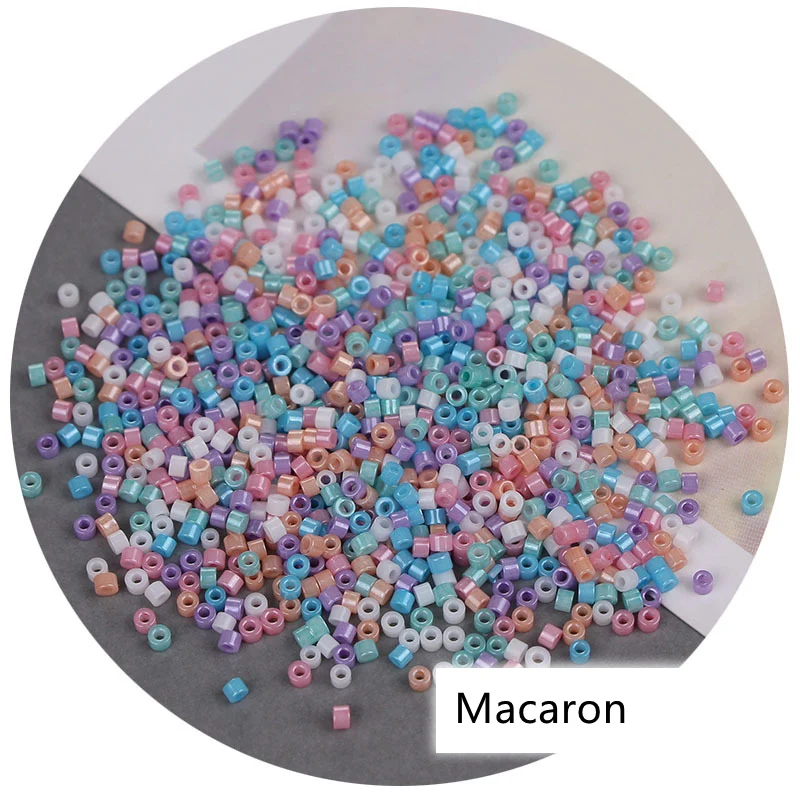 1200pcs 2mm Mini Glass Beads 12/0 Uniform Loose Spacer Beads For Needlework DIY Jewelry Making Accessories