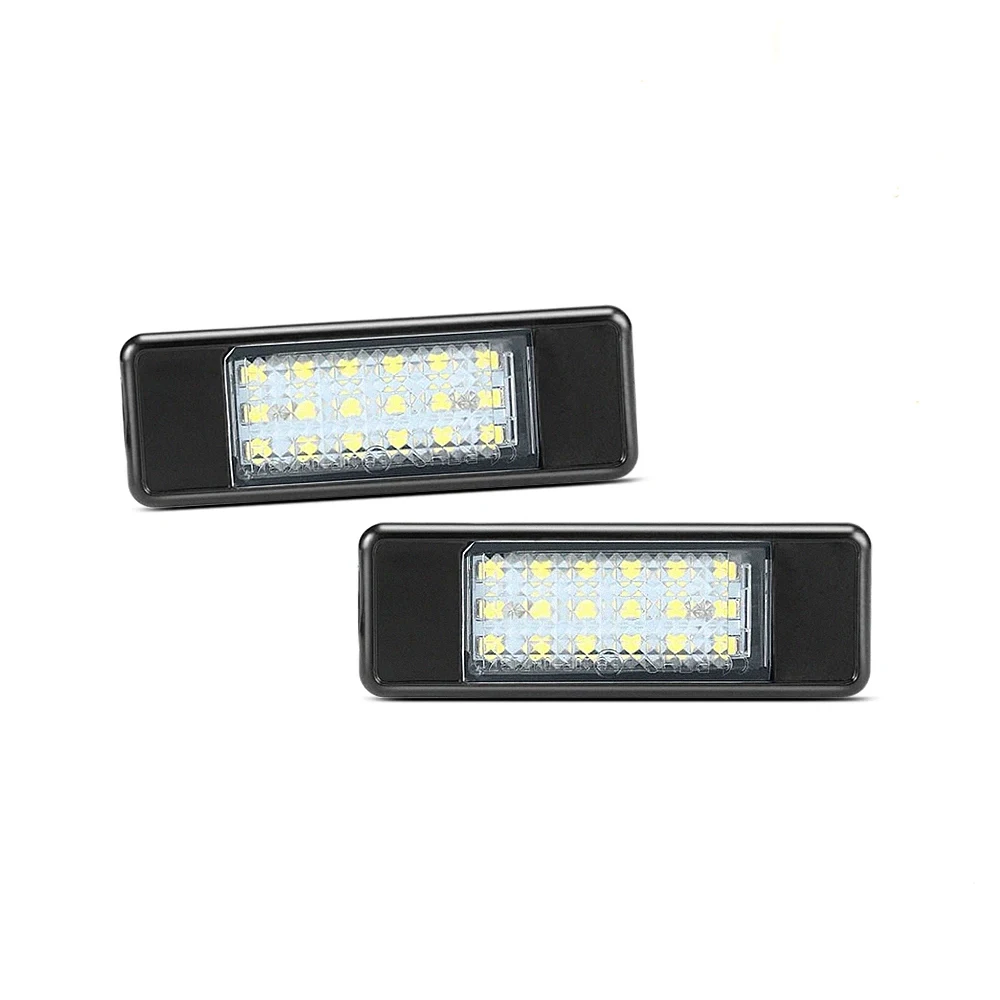 2 قطعة أضواء لوحة الترخيص الخلفية LED Canbus لا خطأ 18SMD ل 106 ثلاثية الأبعاد/5D HATCHBACK تجميل 1007 ثلاثية الأبعاد 207 3D/5D #6