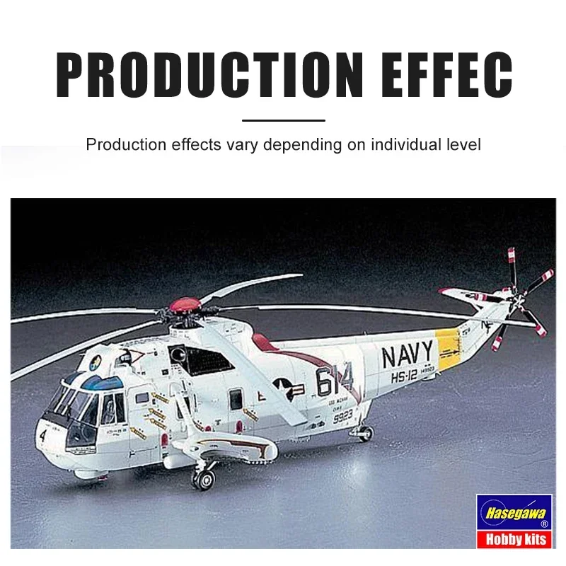 Hasegawa-Kit de modelo de avión ensamblado 07201 SH-3H, helicóptero Sea King, escala 1/48