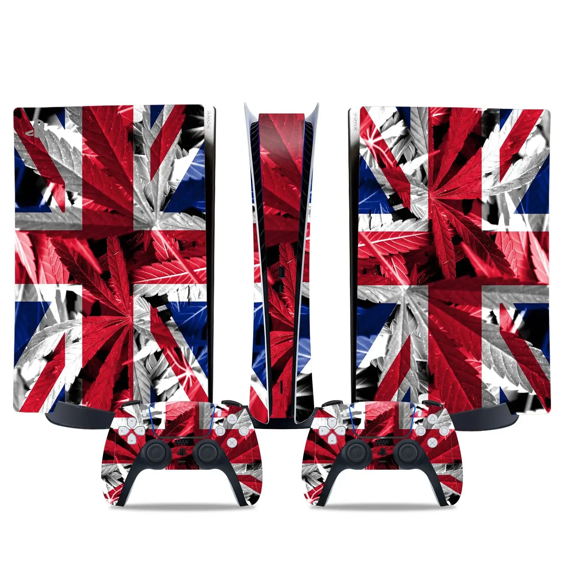 Flaga USA DLA ps5 Cyfrowa naklejka New Arrival wzory czaszek PS5 cyfrowa naklejka na kontroler konsoli cyfrowych PS5