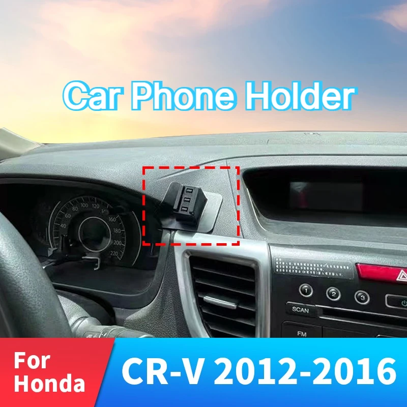 For Honda CRV 4 Gen 2012-2016 2013 Car Phone Holder Strong Special Fixed Bracket Base 15W Wireless Charging Cars Accessories