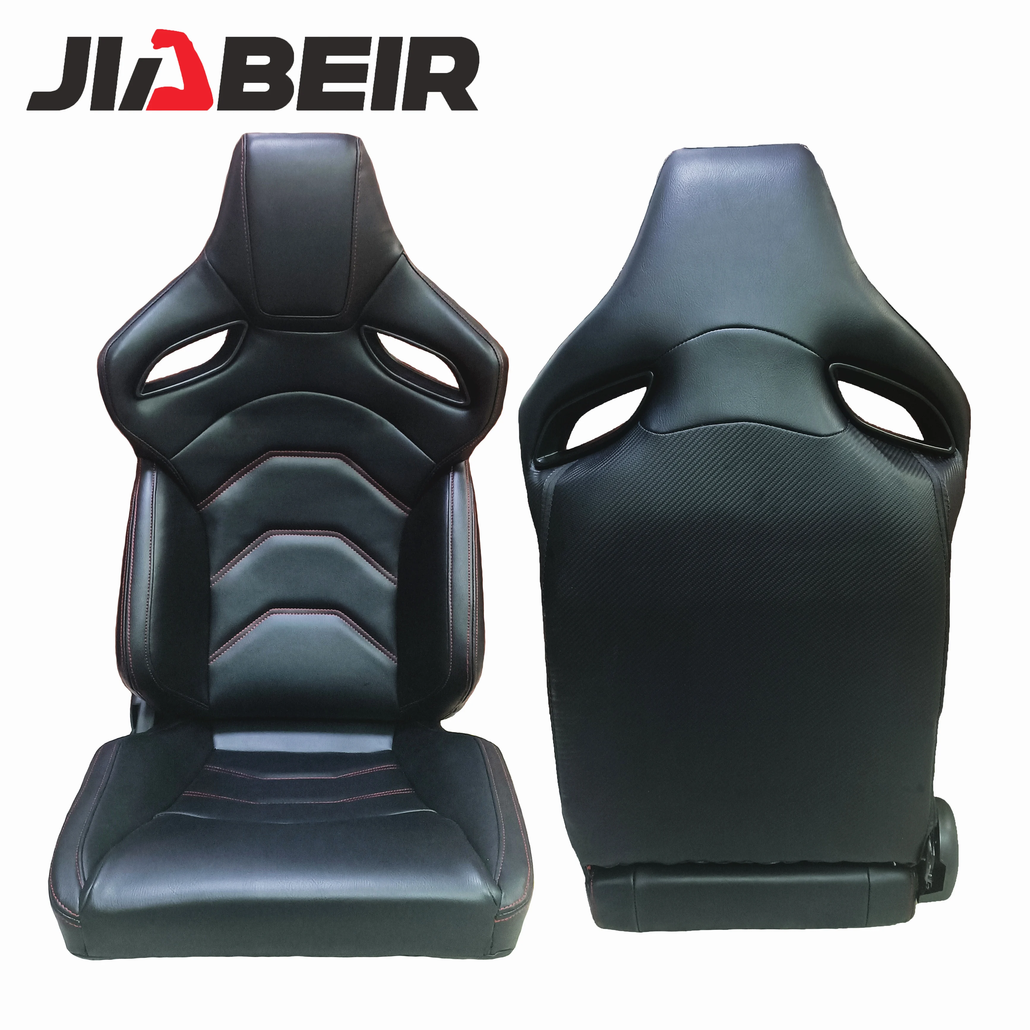 JBR9007 Universal Recline Leather Racing Bucket Car Seat