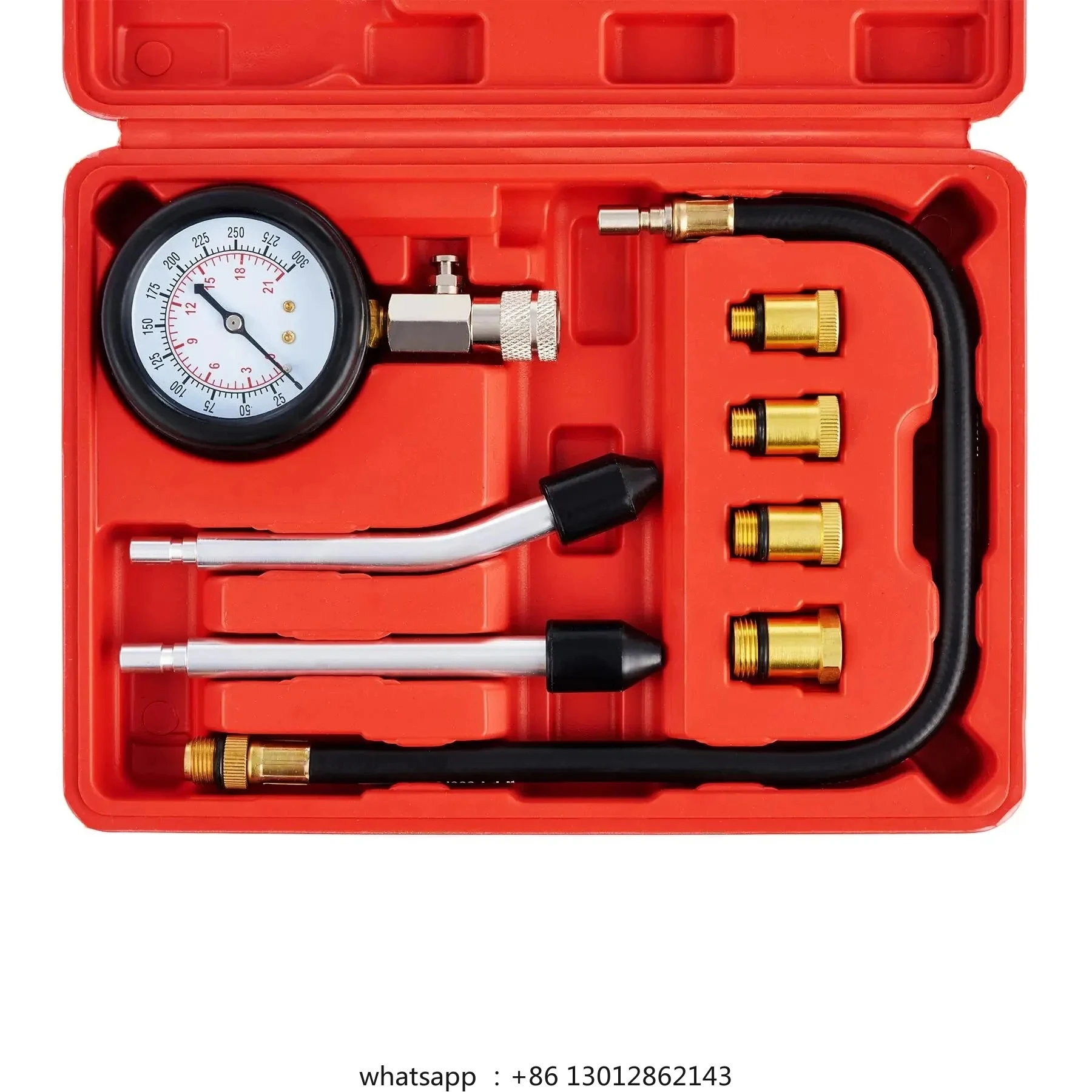 

Professional Engine Compression Tester Kit 0-300PSI Automotive Truck Cylinder Pressure Gauge Tool Kit