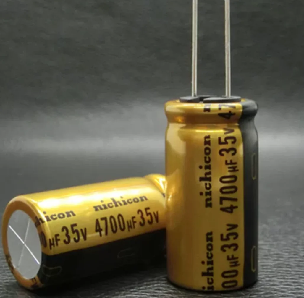 5PCS .New and authentic Japanese Niji Jikang/Nichi Confw 35V4700UF Audio Filter Electrolytic Capacitor