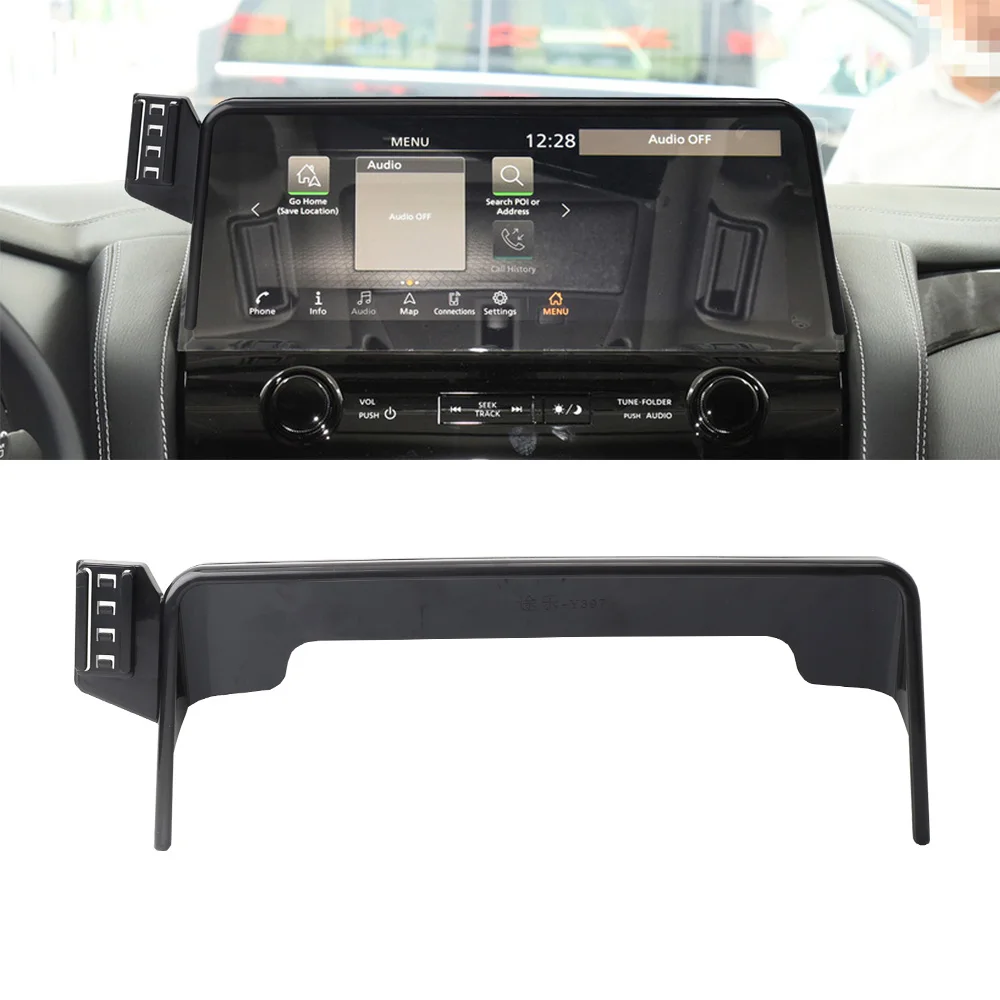 Car Dashboard Screen Phone Holder Brackets For Nissan Patrol Platinium Y62 2023 2024 Accessories