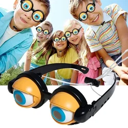 Prank Glasses Toys Fake Adult Big Frog Eyes Party Parody Props Children Funny Plastic Eyewear Novelty Toys Holiday Accessories