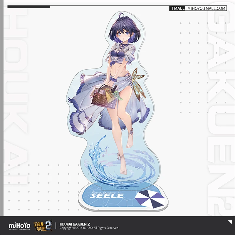 2024 Anime Houkai Gakuen 2 vitality Summer Series Raiden Mei Sin Mal Yssring Acrylic Stand Figure Model Plate Desk Decor Gift