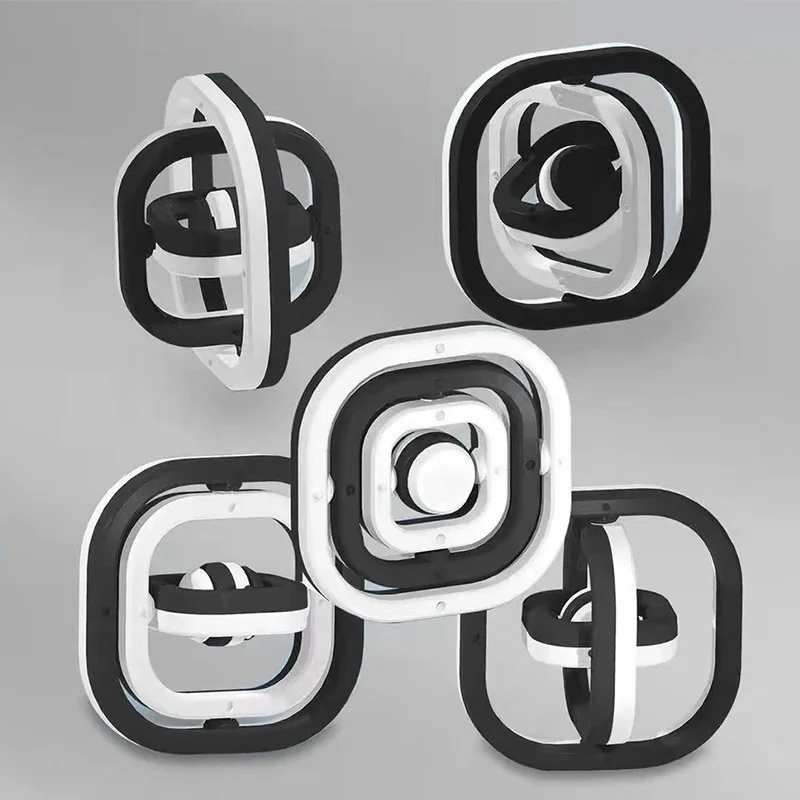 Magnetic Fidget Spinner Infinity Cube 3D Flip Toy, Stress Relief Anti-Anxiety Gadget, Silent Office Desk Fidget Toy for anxiety