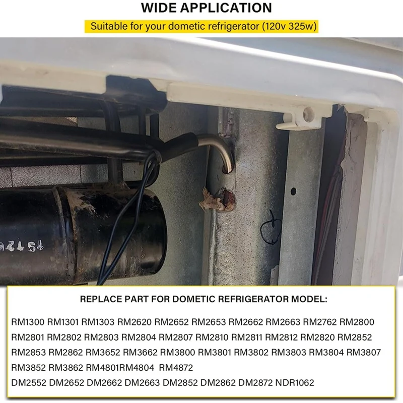 Heating  Replace 3850644422 For Dometic Refrigerator (325W 120Vac) For Dometic RM2652/DM2652/DM2852/DM2662/DM2663