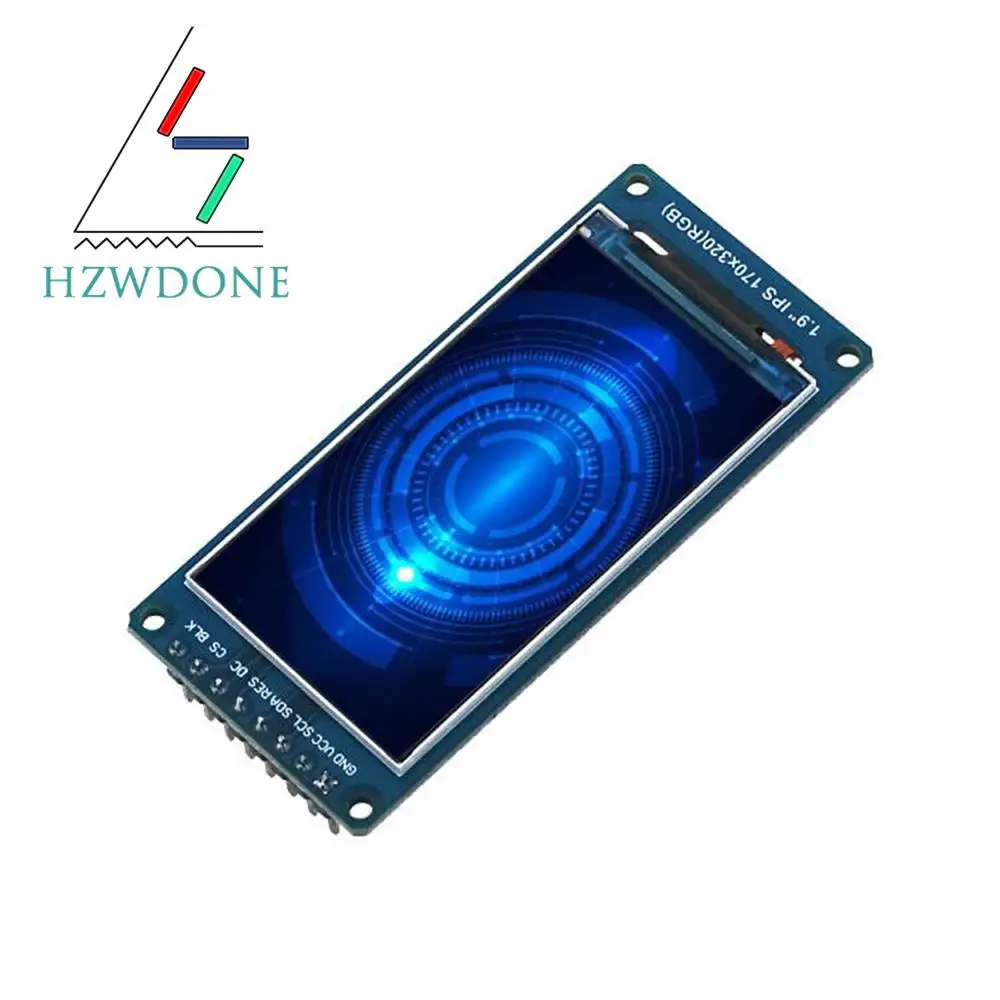 IPS 1.9 inch 8PIN/30PIN SPI HD TFT LCD RGB 65K Color Screen Module ST7789 Controller 8Bit Parallel Interface 170(RGB)*320