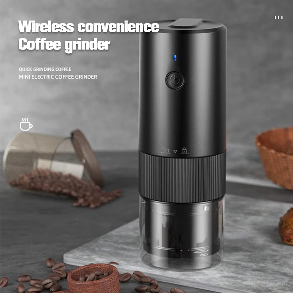 2024 New Portable Electric Coffee Grinder 8 Gears Adjustment Powder Household Food Grade Material MINI Type-C Coffee Machine