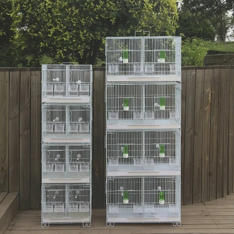 Bird cage High quality luxury parrot canary iron cage Bird breeding Stackable bird cage